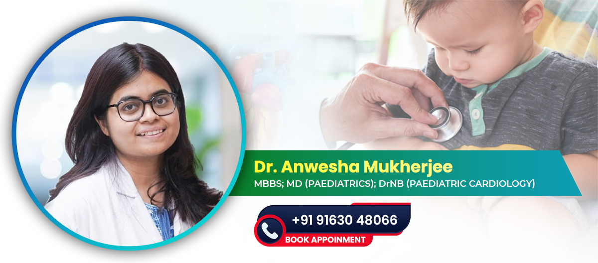 Dr. Anwesha Mukherjee, Consultant Interventional Paediatric Cardiologist at Narayana Superspeciality Hospital, Howrah